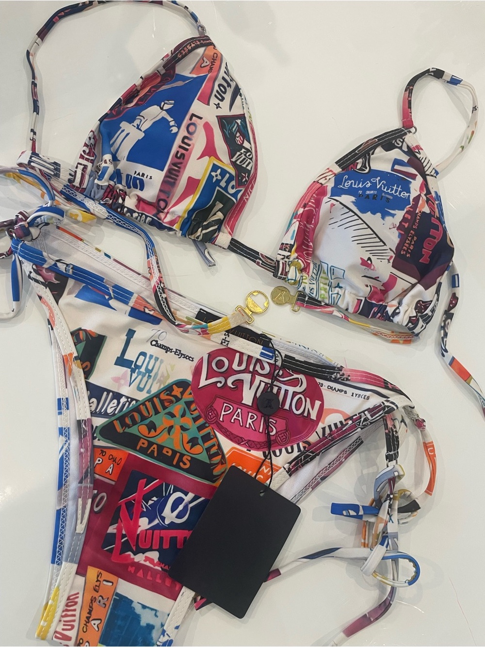 Paris print LV bikini (medium)
